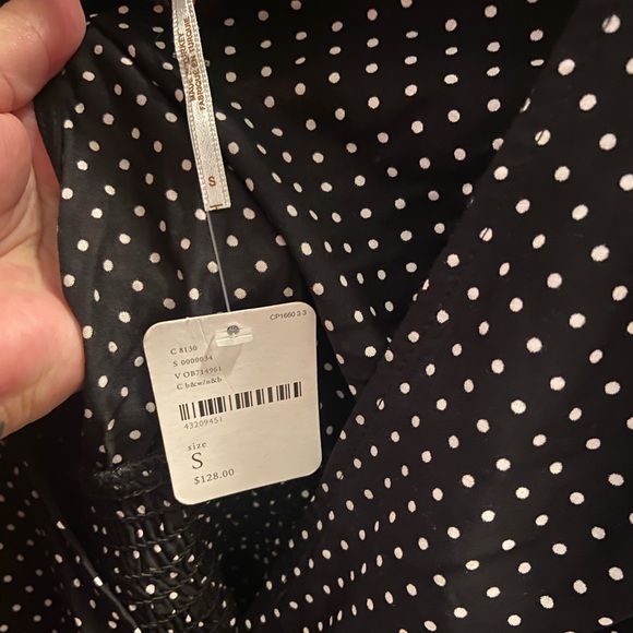 NWT Free people polka dot top & skirt set - Picture 4 of 8